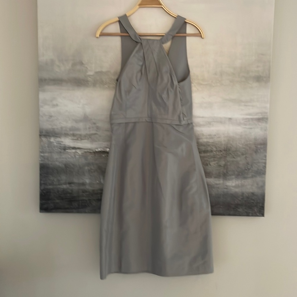 J crew mid-length dress in silver/gray; size 6